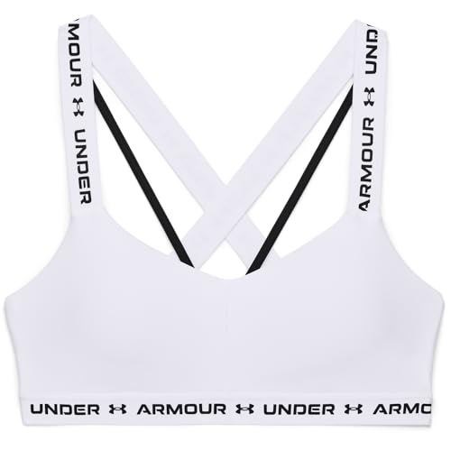 Under Armour Damen UA Crossback Mid Bra, atmungsaktiver Sport BH,...