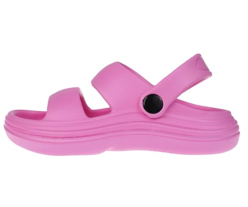 Image of Foamwalk Girl's EVA Slides Fisherman, Buckle Clogs Kids Cloud Slides - Slip On Sandals for Girls Toddler /Little Kid /Big Kid