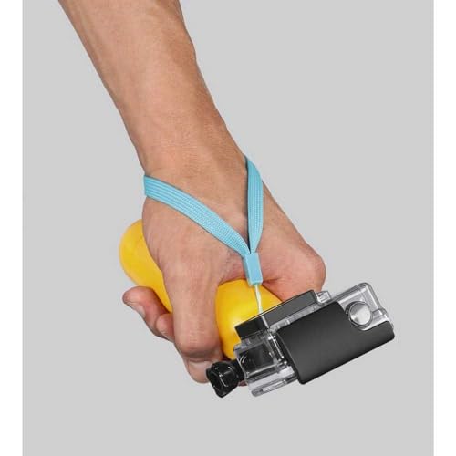 Hama Schwimmgriff f&uuml;r GoPro Actioncam, Auftriebshilfe mit Handschlaufe, gelb