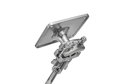 Gibraltar Electronic Drum Pad Boom Stand with Mounting Plate, Adjustable 3-Tier Base with 18\" Boom Arm for Electronic Pads & Modules or Hybrid Kits, Adjustable Music Stand for Electric Drum Set