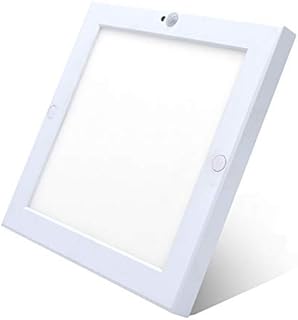 HiBay 18W Motion Sensor Ceiling Light Indoor,Square Surface Mounted LED Panel Lights Cool White,Ultra Slim PIR Spotlights Hallway Lamp Mains Powered