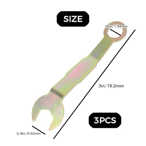 Llave de ajuste plegable para puertas empotradas, 3 piezas, herramienta portátil para ajuste de bisagras, resistente, para reparación de puertas de clóset miniatura 6