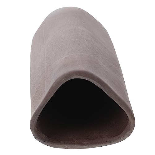 BCOATH 魚と海老の隠れ家 チラー トンネル 立つ 植物 ドリフト インキュベータ 水族館の空気石 砂 水族館の石 保有者 ケージ 装飾 池 水槽の洞窟 流木 蓋 セラ Coffee