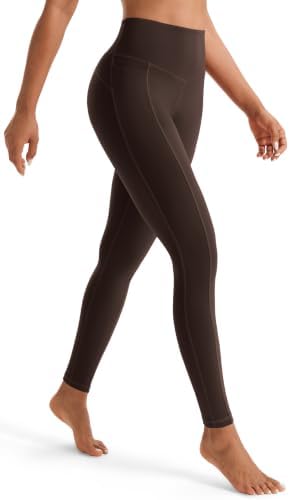Persit Damen Sport Leggins mit Taschen, Blickdicht Sporthose Yogahose Streetwear