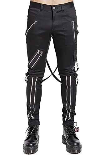 Tripp Straight-Leg Bondage Pants [Black] 38