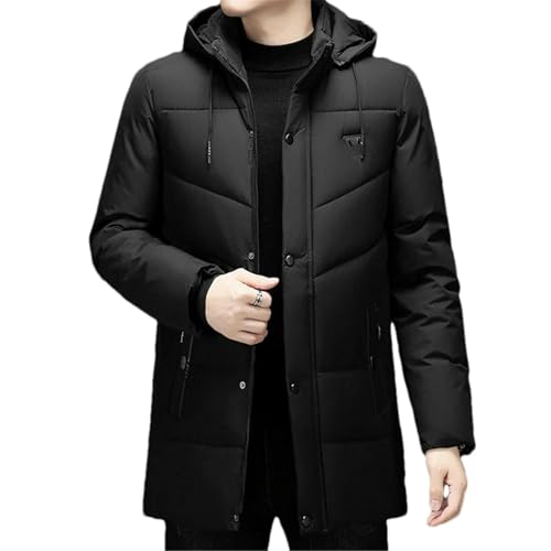 Parka con capucha de hombre para ocio chaqueta acolchada de invierno