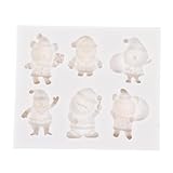 BESTonZON Plantilla Navideña De Silicona Molde Para Fondant y Galletas Para Decorar Pasteles De Navidad o Hornear Dulces Festivos