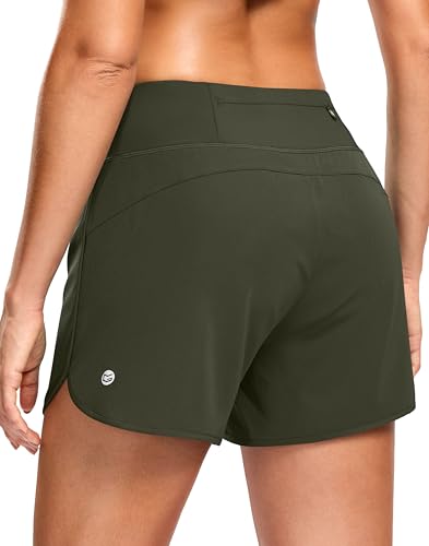Image of G Gradual Women's Running Shorts with Mesh Liner 3 inch Workout Athletic Shorts for Women with Phone Pockets