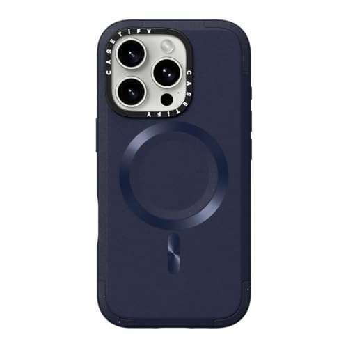 Coque fine iPhone 16 Pro bleu marine antichoc mince avec MagSafe
