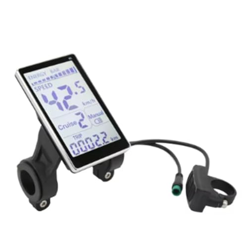 Compteur LCD pour vélo électrique et trottinette 24V-48V à 5 broches