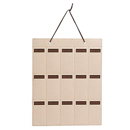 AMIUHOUN 15 Steckplatz Brillen StäNder Halter für Sonnen Brillen Brillen Aufbewahrungs Vitrine Schmuck Ablage Aufbewahrungs Box Organizer Unisex Schokolade Farbe