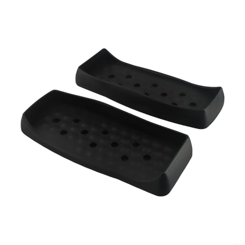 RichVibe Pedales de pie elípticos antideslizantes para equipos de gimnasio, piezas de repuesto de plástico con distancia central de 7,5 cm, accesorios de bicicleta estática para entrenamiento
