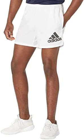adidas Men's Run It Shorts, White, XX-Large