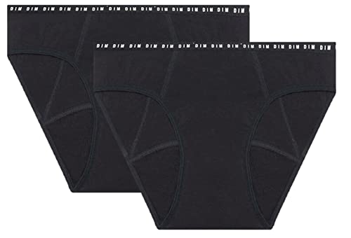 Dim Culotte Femme Menstruelle Coton Bio Flux Abondant Dim Protect x2