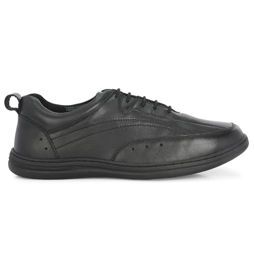 Image of Blue Leather by Centrino Genuine Leather Men's Formal Shoes | Cushioned Insole | Stylish Lace-Up | Durable & Leather Crafted | Uniform Dress Shoes | Perfect for Office Wear & Formal Dress (3986)