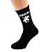 Price comparison product image I'd Rather be Playing Polo with Horse Image Design Mens Black Cotton Rich Socks