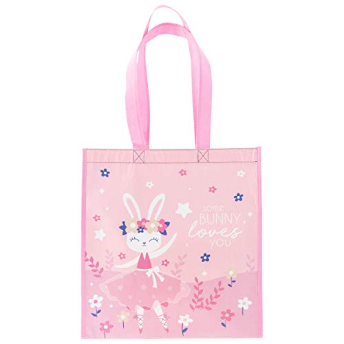 Stephen Joseph Large Recycled Gift Bag with Handles Kids Reusable Birthday Party Gift Bag Shopping Bag