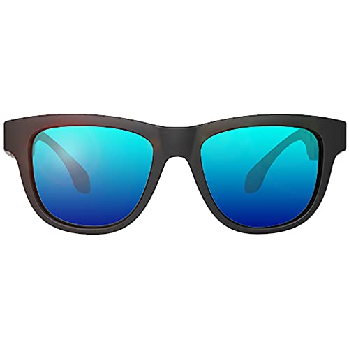 Lunettes connectées Voxos conduction osseuse pour le sport bleu
