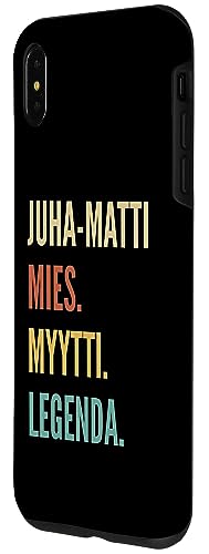 Image of iPhone XS Max Funny Finnish First Name Design - Juha-Matti Case