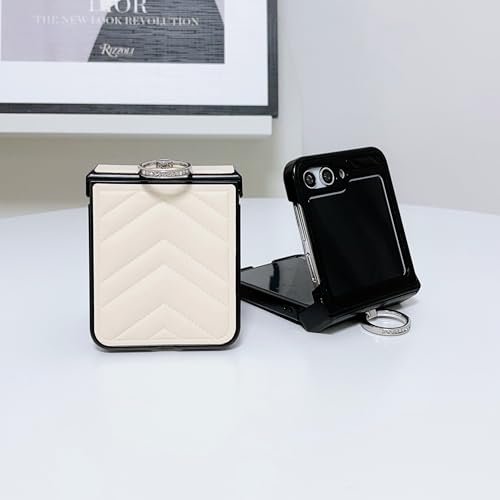 Coque Galaxy Z Flip4 vert en cuir PU premium antichoc