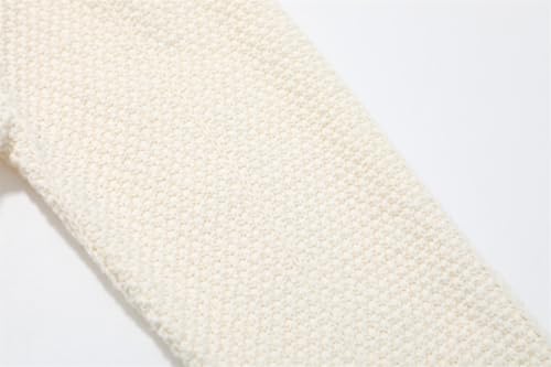 Girl's Cable Knit Zip Up Cardigan Letter Patched Long Sleeve Hooded Sweatshirt3