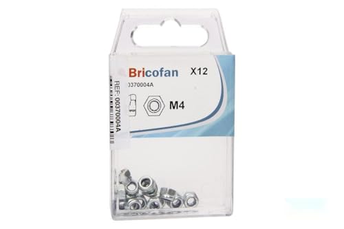 tuerca - tuerca din-985 m-4 de zinc, blister de 12 unidades. ideal para fijaciones fuertes y resistentes a la corrosión.