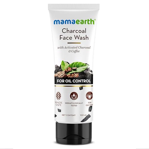Mamaearth Charcoal Face Wash with Activated Charcoal & Coffee for Oil Control (100ml)