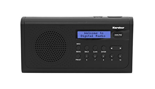 Karcher DAB 2405 DAB Radio tragbar (DAB+ / UKW Radio, Wecker, LCD-Display, Lautsprecher, Kopfhöreranschluss, Netz… - Image 4