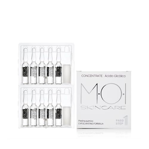 Ampollas faciales CONCENTRATE ÁCIDO GLICÓLICO 10 viales 2ml. M·O·I SkinCare