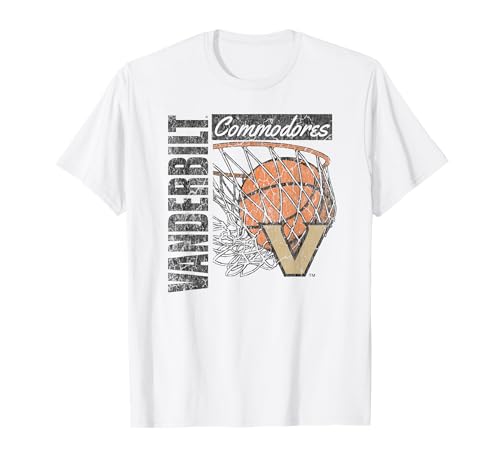 Vanderbilt Commodores Vintage Basketball 90's White T-Shirt
