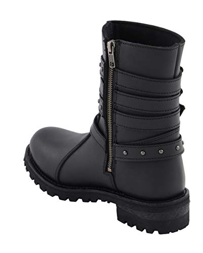 Image of Milwaukee Leather Women's Premium Leather Motorcycle Harness Boots Collection MBL - 10.5