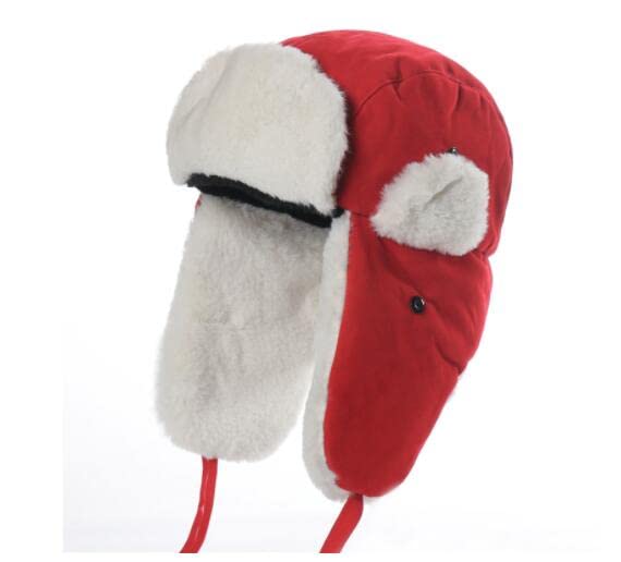 Ushanka hiver chapeau mâle oreillette avec insigne soviétique Russie