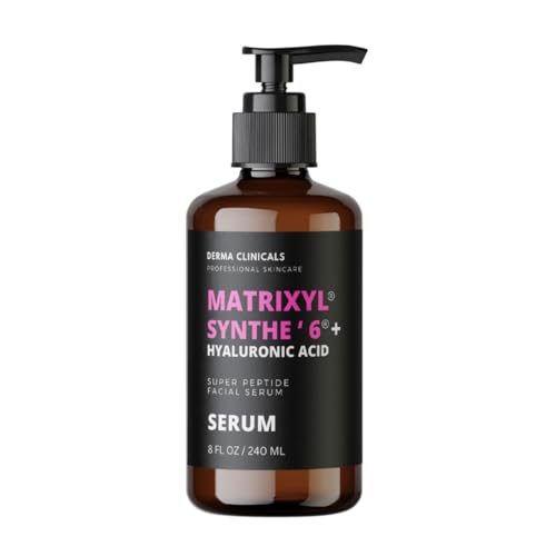 Matrixyl Synthe'6 Serum + Hyaluronic Acid, Anti-Aging, Hydrating facial Serum, Produce Collagen, Anti-Wrinkle, Fine Lines, Firming Serum - 8oz