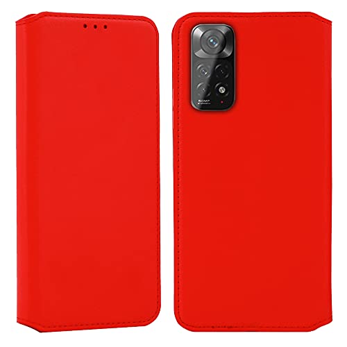 CEKA TECH Etui Coque Housse magnétique pour Xiaomi Redmi Note 11,Portes Cartes,Plusieurs Couleurs Pochette Protection Premium en Cuir PU pour (Redmi Note 11S / Note 11 Rouge) Cover