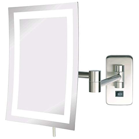 JERDON Rectangular 6.5-Inch x 9-Inch Wall Mount Mirror Cover