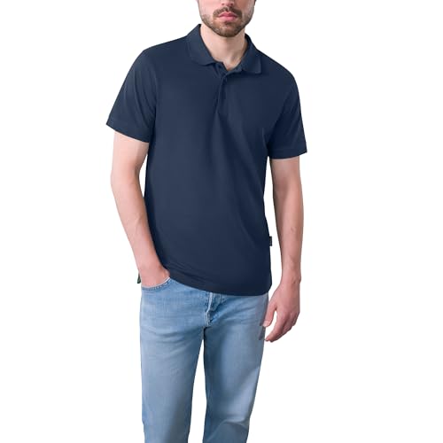 HRM Premium Polo Herren - Heavy Performance, Navy, Gr. XL - Basic Polohemd, Hochwertige & nachhaltige Herren-Bekleidung, Workwear