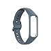 Compatible with Samsung Galaxy Fit 2 Bands Soft Silicone Waterproof Bracelet Accessories Sport Strap Colorful Wristbands for Galaxy Fit 2 SM-R220 Fitness Tracking (White&Gray&Blue&Teal)
