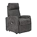 Sime - Fauteuil Relax électrique à 1 Moteur avec releveur et Inclinaison combinée Lara-1M-MIGRY Gris Microfibre CE Medical
