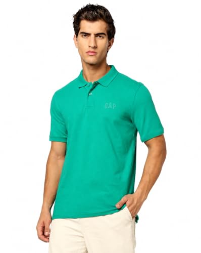 Image of Gap Men Solid Slim Fit Polo Neck Short Sleeves T-Shirt