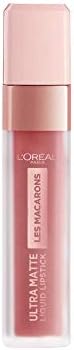 L’Oréal Paris Rossetto Matte Liquido Tinta Labbra a Lunga Tenuta, Collezione Les Macarons, Comfort e Tenuta Otimale, Profumo di Confetto alla Mandorla, Confezione Singola, 836 Infinite Vanilla
