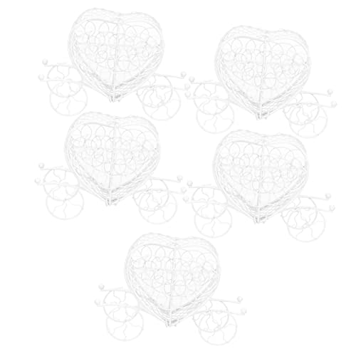 SEWOART 5pièces Boîte à Dragées Carrosse Romantique De Boîte De Mariage Élégante Pour Bonbons Et De Fête Décoration De Mariage Et Anniversaire