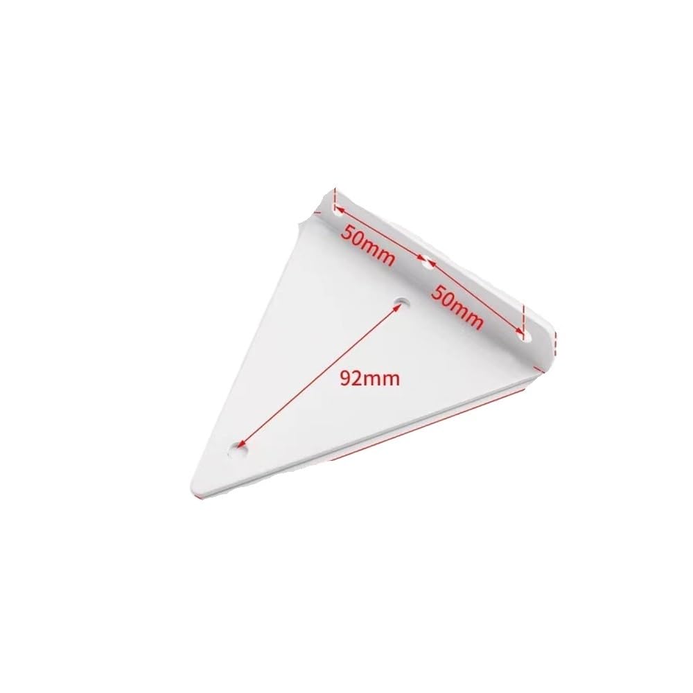 Sunrrafck White 14Cm 1Pcs Invisible Bracket Wall Shelf One-Word Partition Support Frame Fixed Triangle Right-Angle Load-Bearing Rack(White 14Cm)