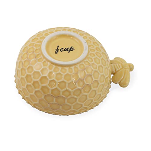 Boston International JC22277 Embossed Stoneware Nesting Measuring Cups thumb #3