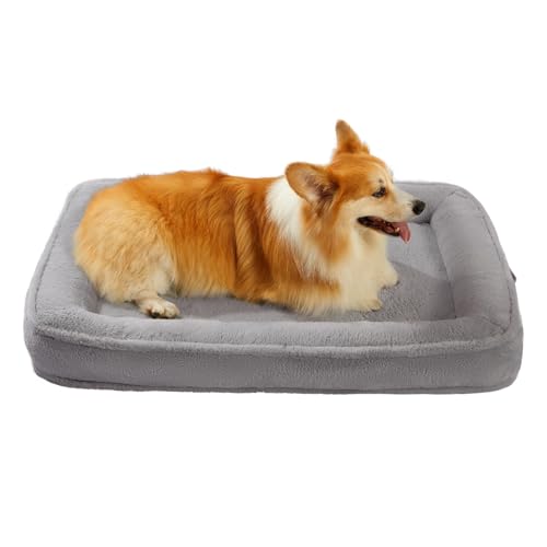 BALANCE Large Dog Bed, Orthopedic Dog Bed, Waterproof Dog Bed with Removable and Washable Cover, Bolster Dog Soft Sofa Bed with Nonskid Bottom, Dog Beds for Large Dogs