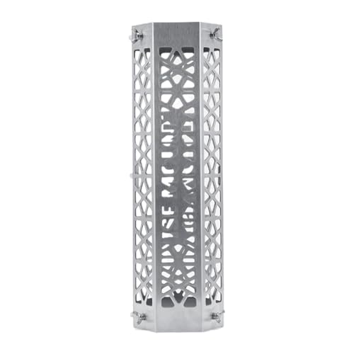 Cubierta de malla antiquemaduras para exteriores, cubierta para protección dividida contra quemaduras | Cubiertas para chimeneas de exterior, protección para chimeneas hexagonales para camping