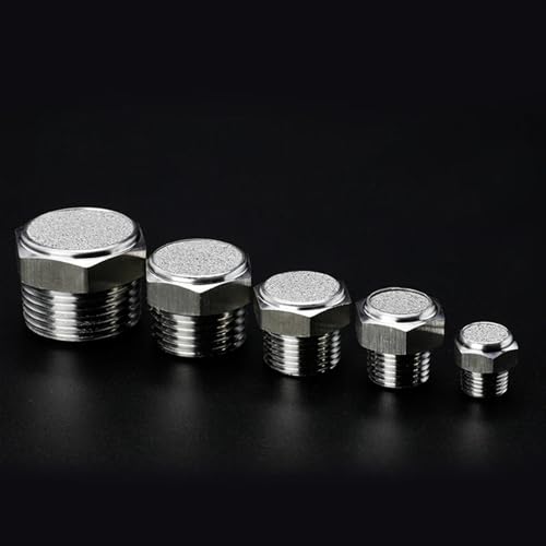 Accessoires de filetage et silencieux pneumatique inox pour stopper le bruit de l'air