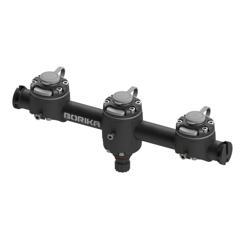 Base de montage sur rail rond Fasten Borika GM350-3 taille S pour kayak et bateau