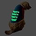 Ruse- Pet Clothes Sleepin Barkin Eatin Fartin Glow in The Dark Printed Full Sleevess Round Neck Raglan Dog Streetwear T-Shirt/Tees Apparel for Dogs./Small (Apso, Shih Tzu etc.)-Royal Blue/Red