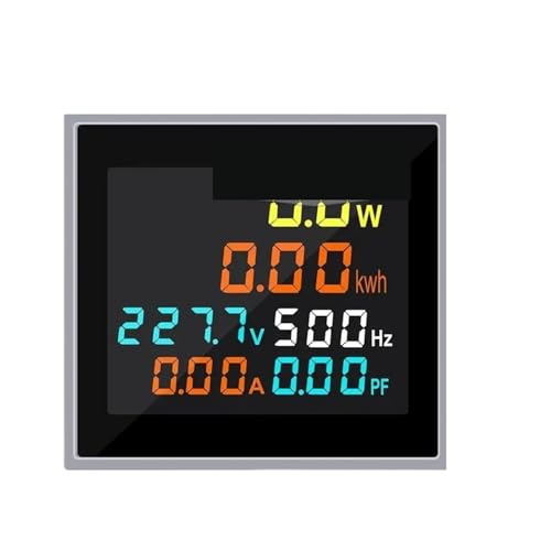 Compteur d'énergie AC 250-450V avec indicateur lumineux fréquence hertz et voltmètre 50/60Hz