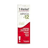T-Relief Arnica +12 Cream Natural Actives for Back Pain Joint Soreness Muscle Aches & Stiffness, Whole Body Fast Acting Relief for Women & Men - 4 oz